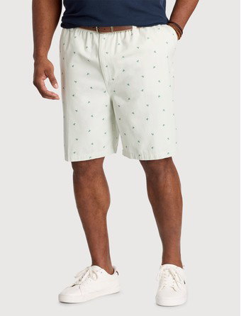 Elastic-Waist Cotton Shorts