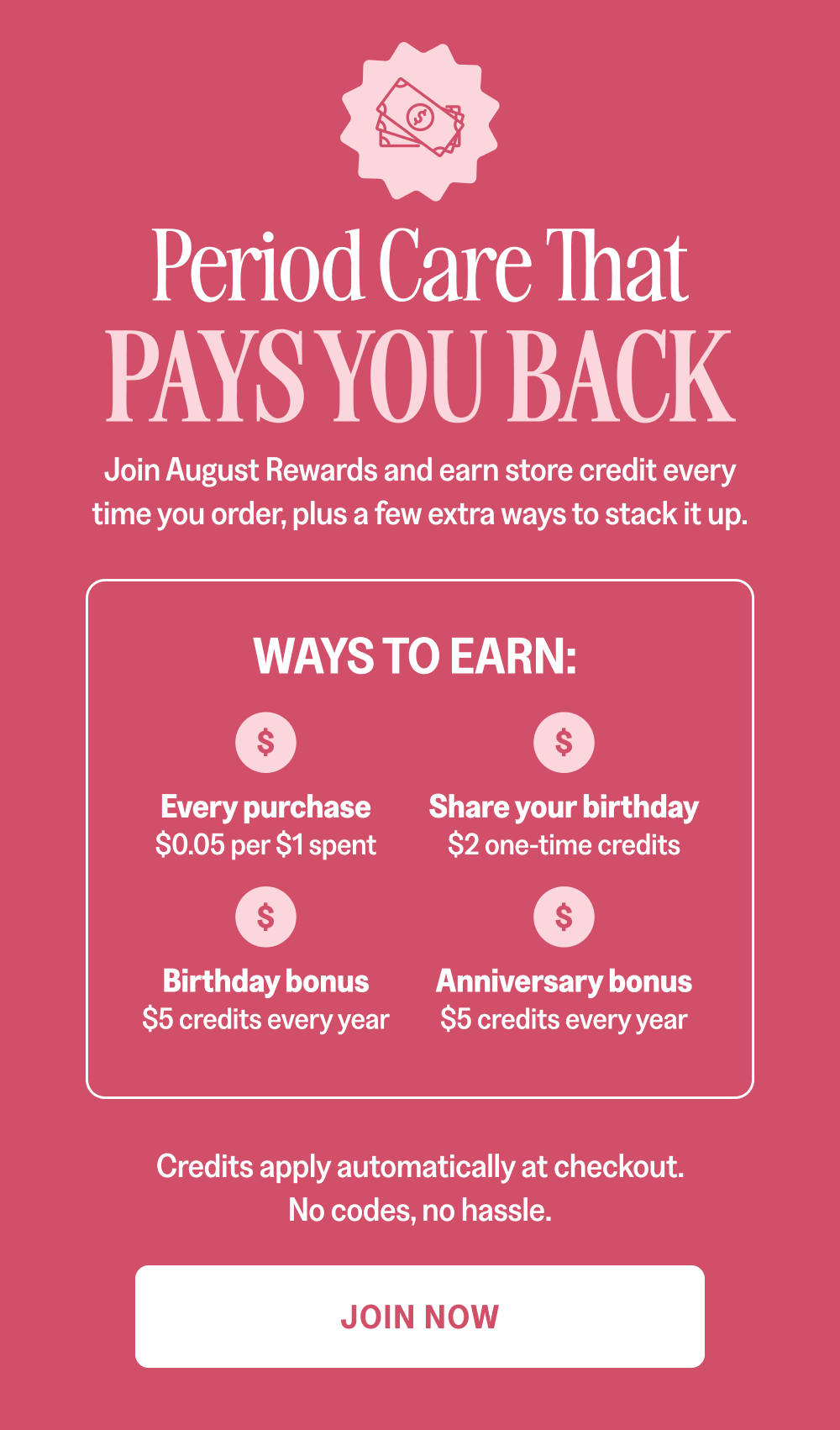Period Care That Pays You Back