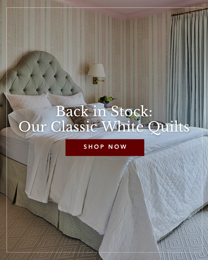 Back in Stock: Our Classic White Quilts