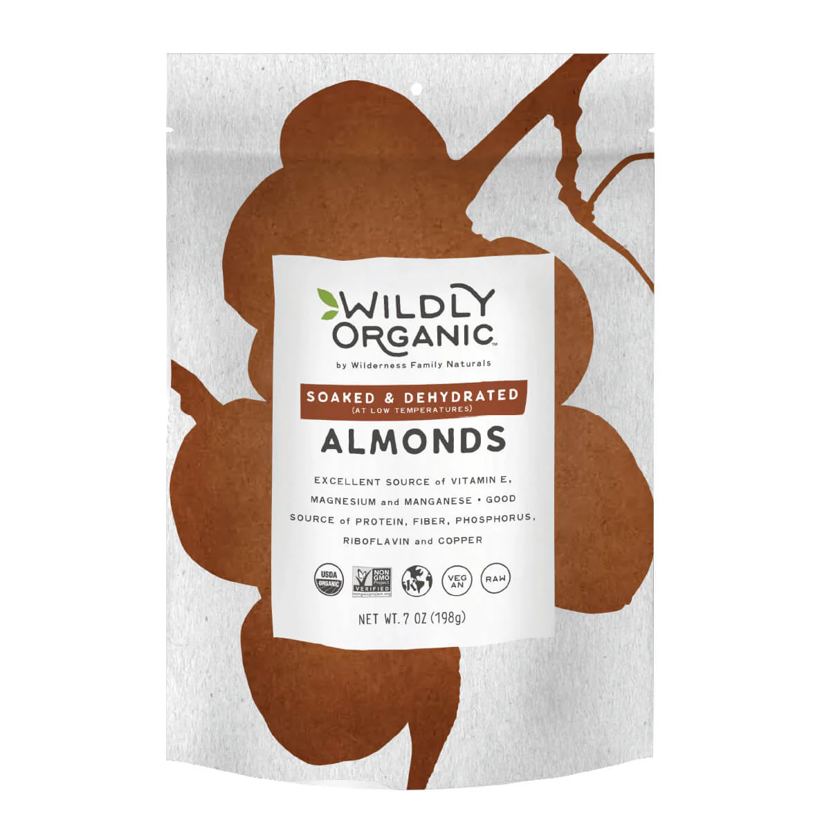 Image of Nuts, Soaked and Dried, Certified Organic, Almonds, Californian