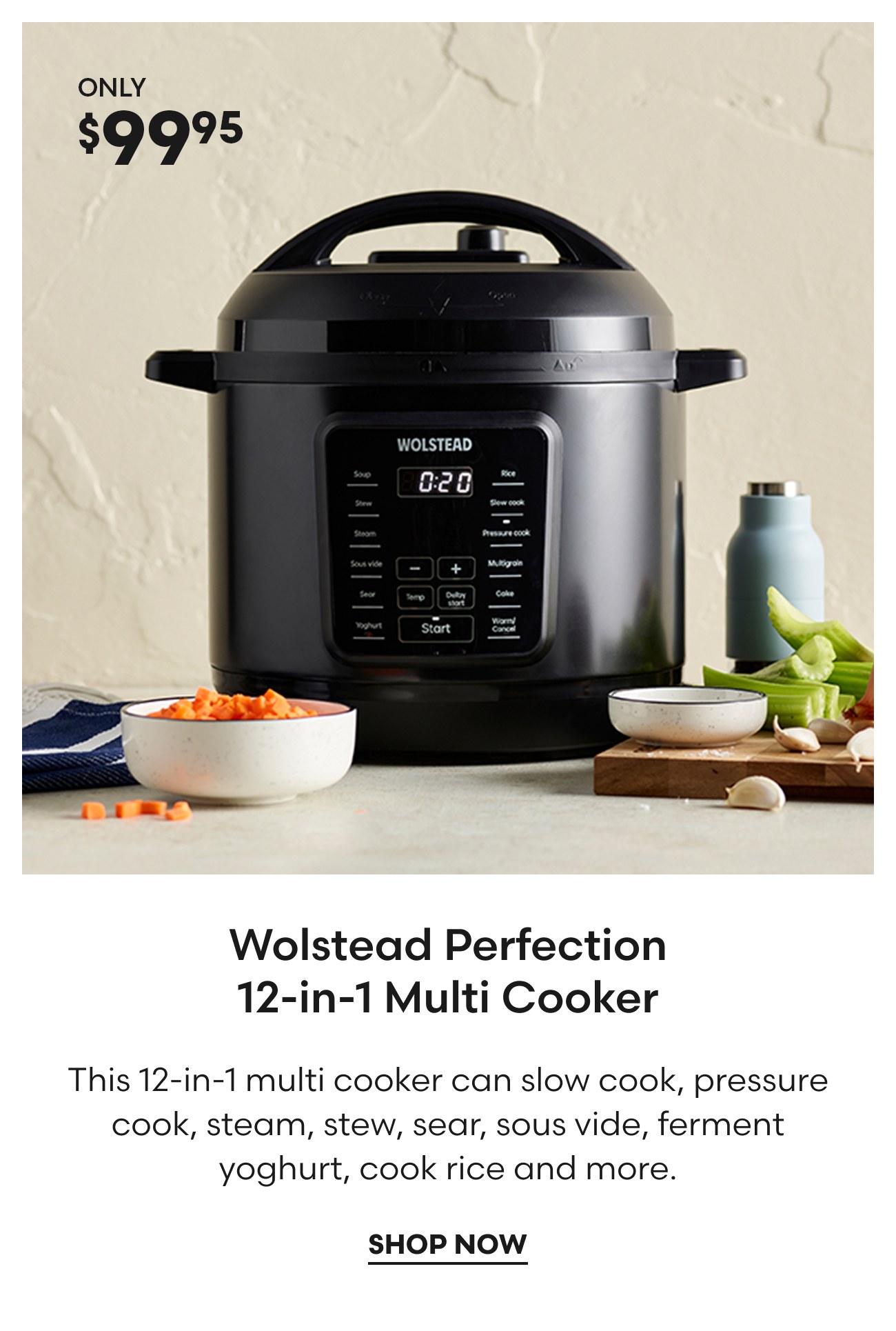 Wolstead Perfection 12-in-1 Multi Cooker
