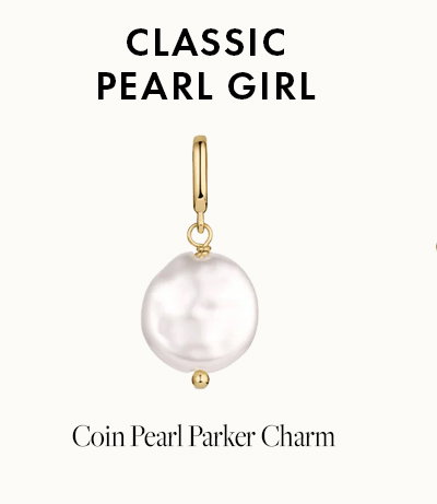 Classic Pearl Girl. Coin Pearl Parker Charm