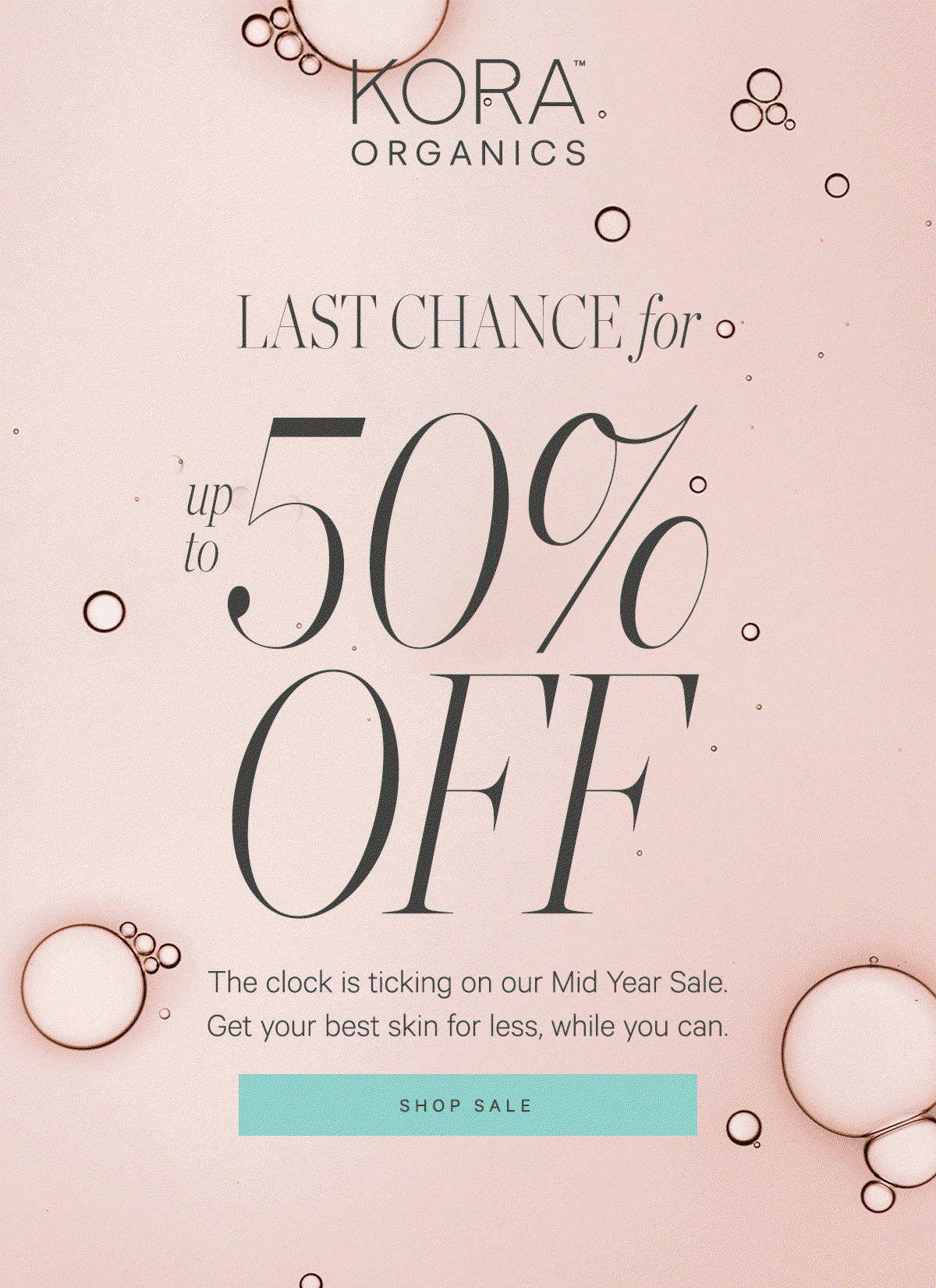 Last Chance to shop up to 50% off with our Mid Season Sale