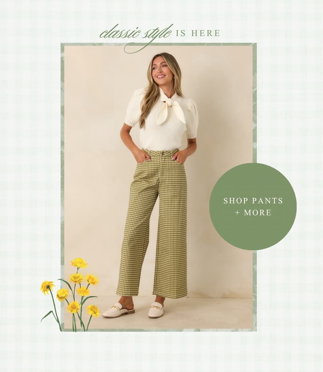 Classic style is here. Shop pants + more.