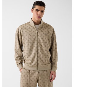 Impact grey logo ovidio full zip active sweatshirt