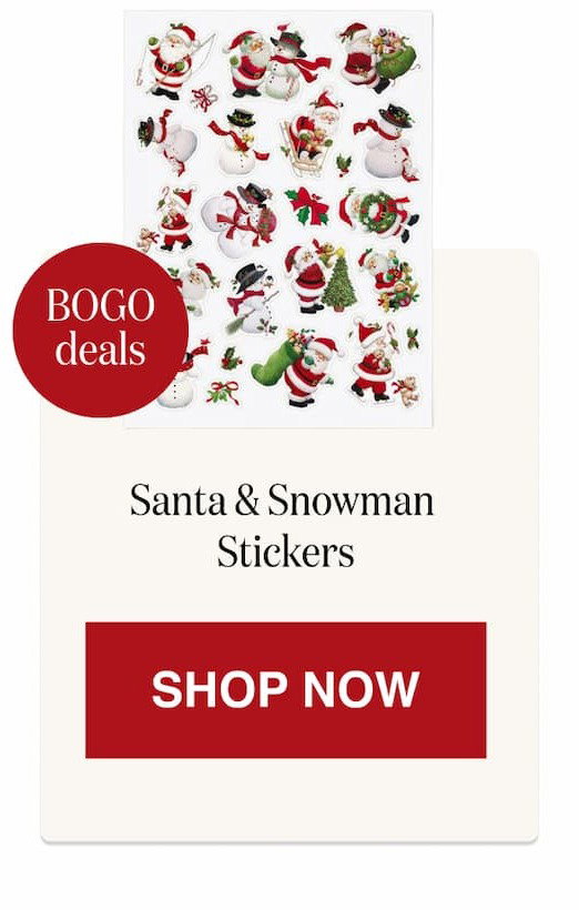 Santa & Snowman Stickers - BOGO [Click here to Shop Now]