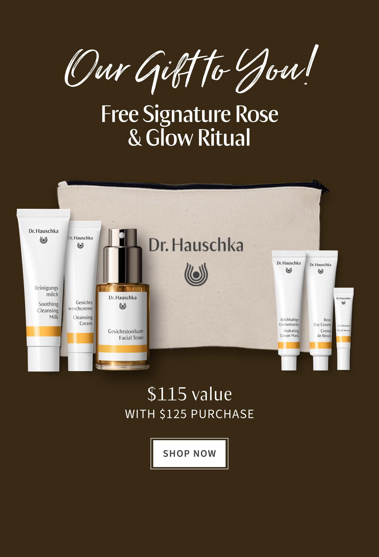 Our Gift to You: Free Signature Rose Glow Ritual $115 value with $125 purchase