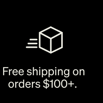 Free shipping on orders $100+.