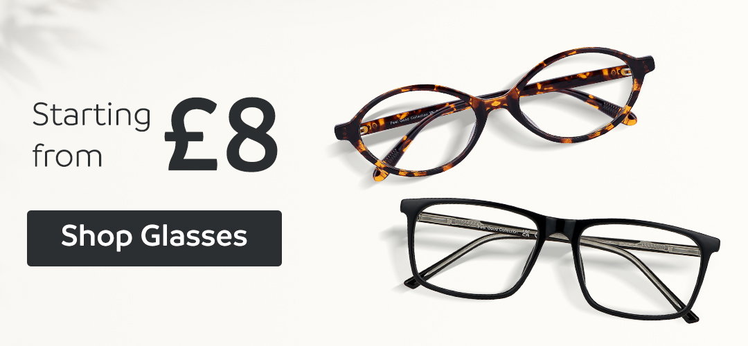 Glasses starting from £8 | Shop Glasses