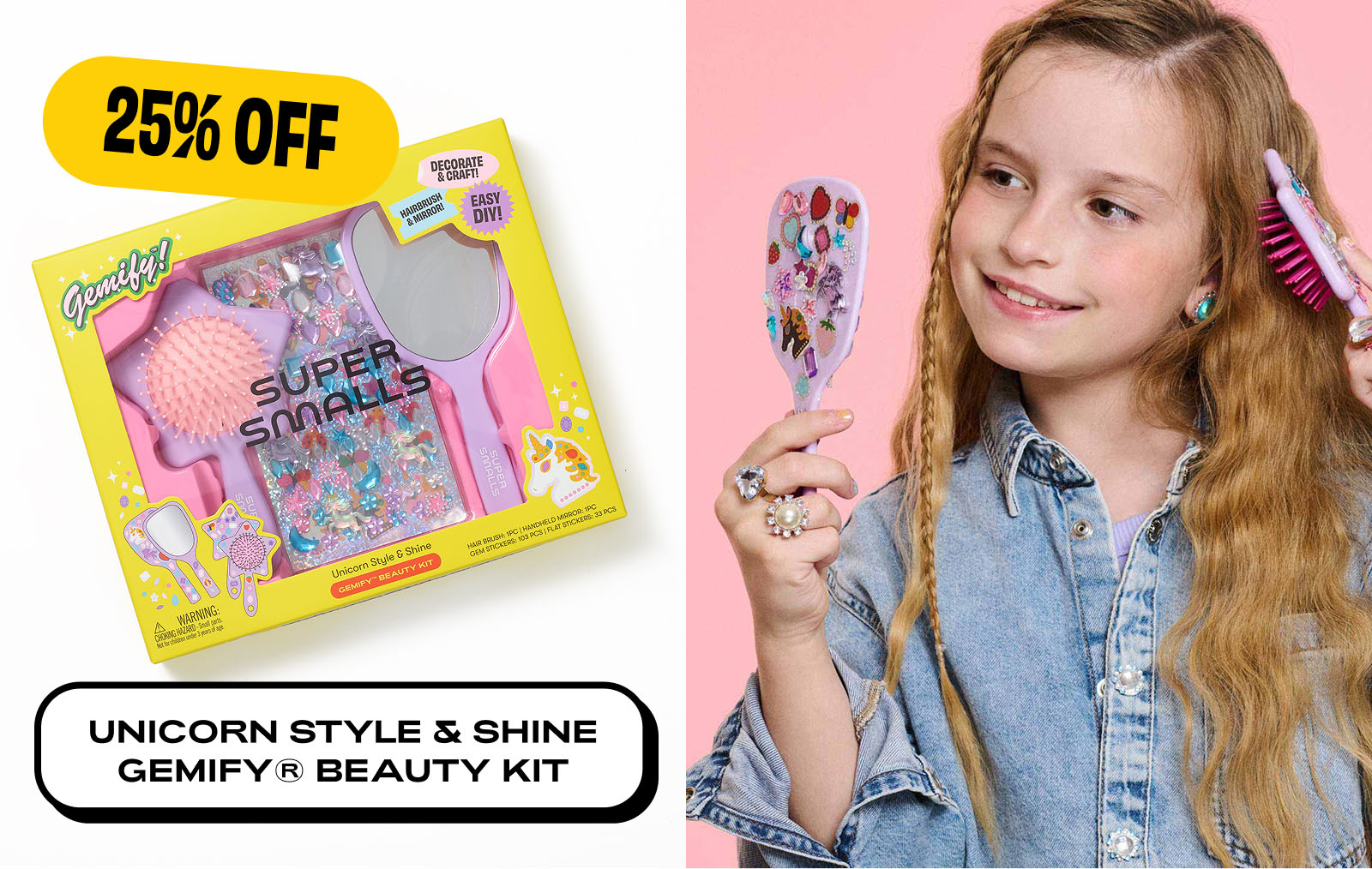25% off unicorn style and shine Gemify beauty kit