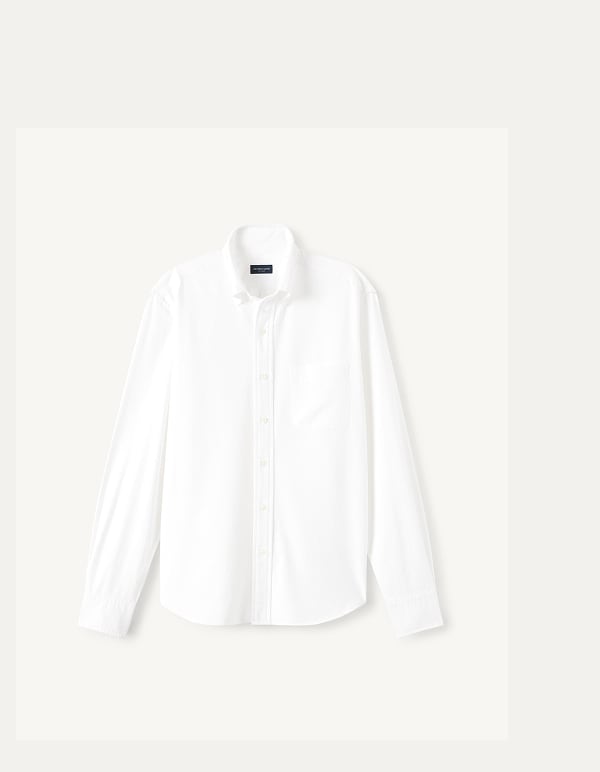 White Lightweight Oxford Shirt