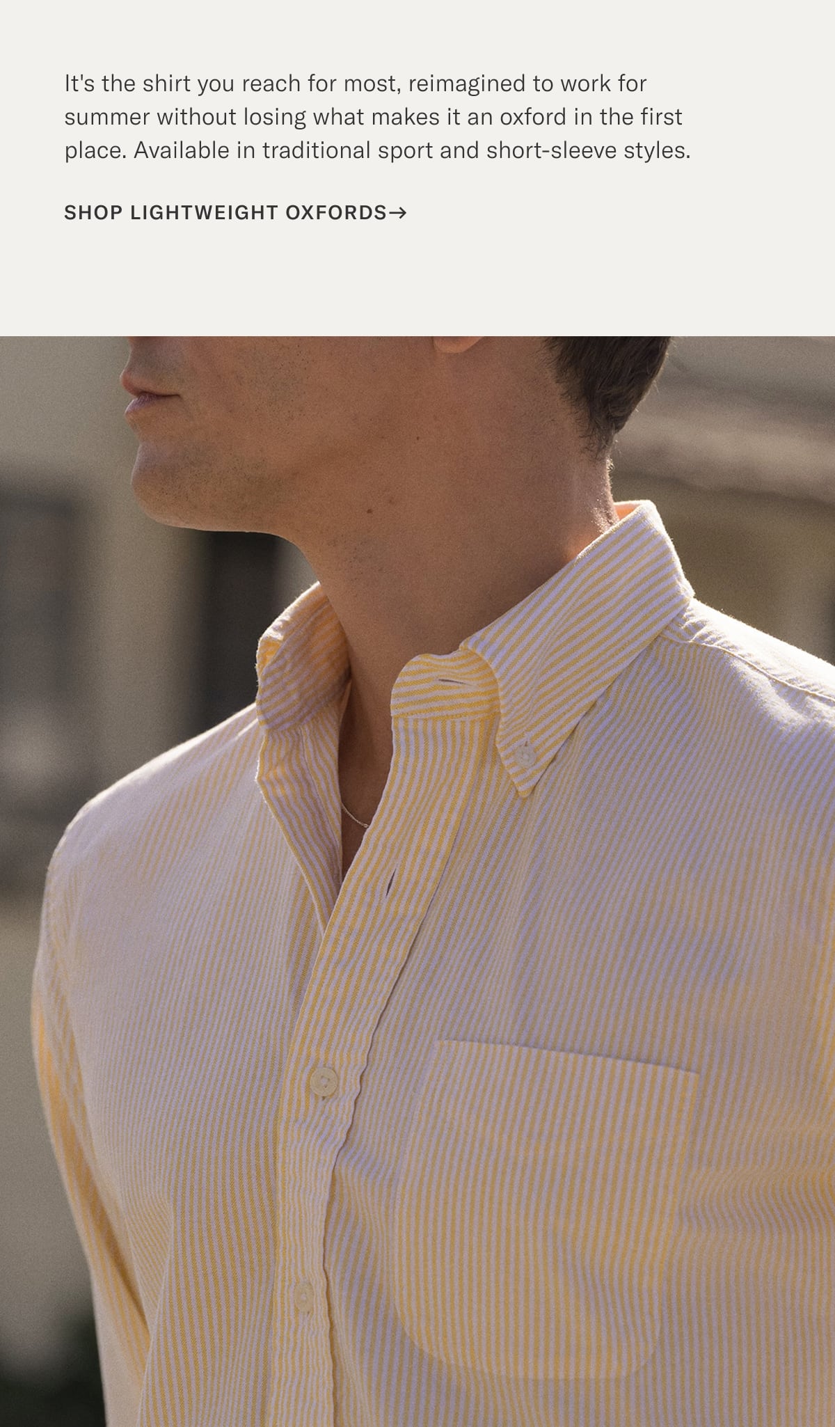Shop Lightweight Oxfords ->