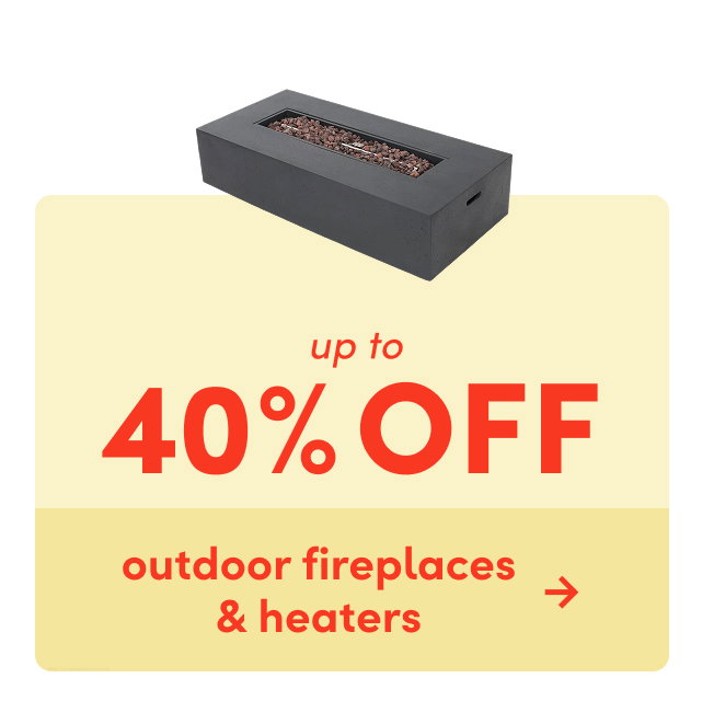 outdoor fireplace & heater sale