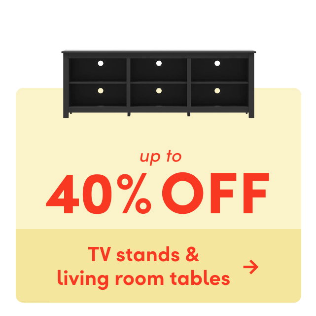 TV stand & living room table sale