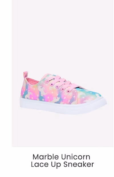 Marble Unicorn Lace Up Sneaker