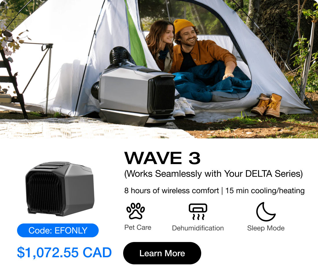"WAVE 3 8 hours of wireless comfort | 15 min cooling/heating Works Seamlessly with Your DELTA Series."	