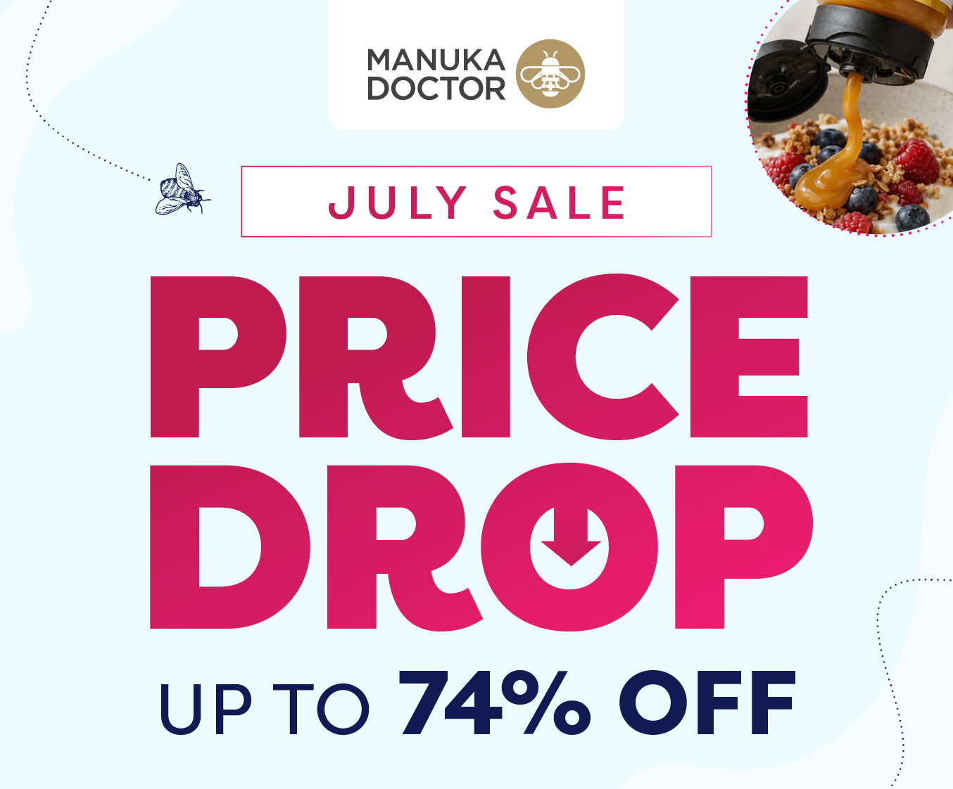 July Sale - Price DropUp to 74% Off