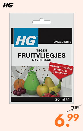 Fruitvliegjesval voor 6.99
