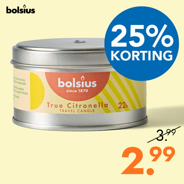 Citronella metalen tin voor 2.99