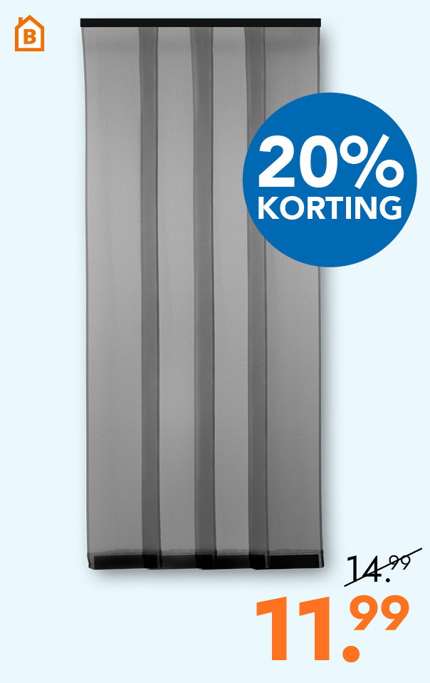 Paneel/Deurgordijn Mesh voor 11.99