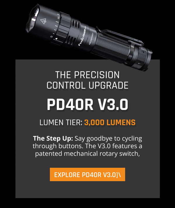 The Precision https://fenix-store.com/products/fenix-pd40r-v3-rechargeable-flashlight?_pos=1&_psq=pd40&_psid=98911ca00&_ss=e&_v=1.0