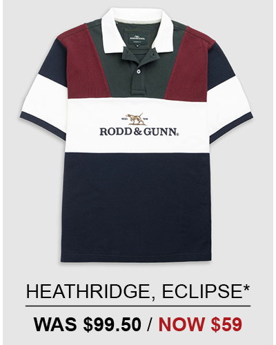 Shop Heathridge Polo, Eclipse online and instore at Rodd & Gunn