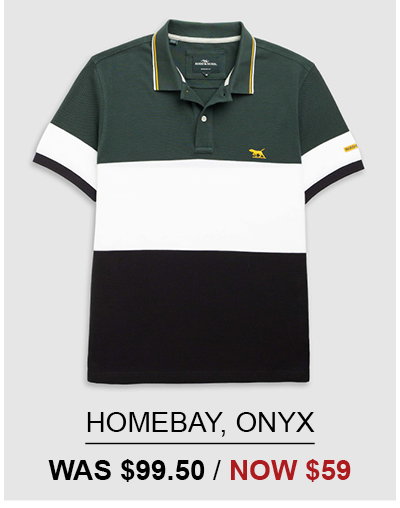 Shop Homebay Sports Fit Polo, Onyx online and instore at Rodd & Gunn