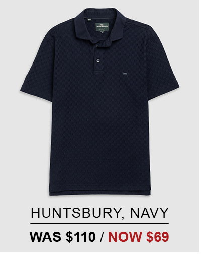 Shop Huntsbury Polo, Navy online and instore at Rodd & Gunn