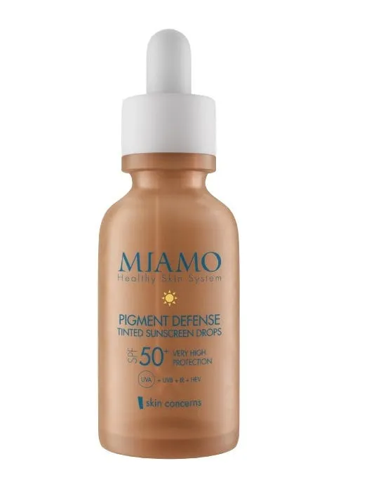 Miamo Pigment Defense Tinted Sunscreen Drops Spf 50+ Siero Protezione Solare 30ml