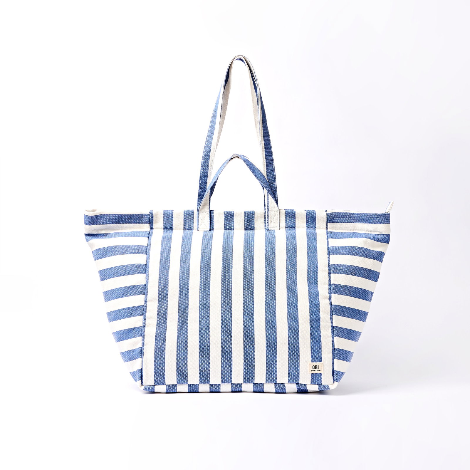 Image of Marylebone Tote Bag in Denim Stripe
