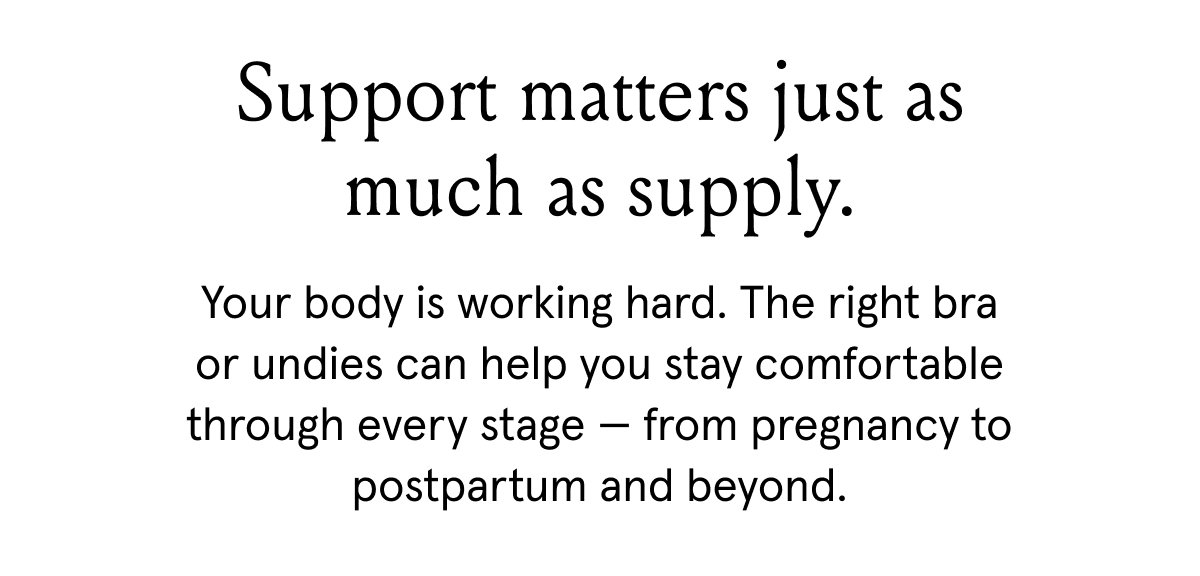 support matters just as much as supply