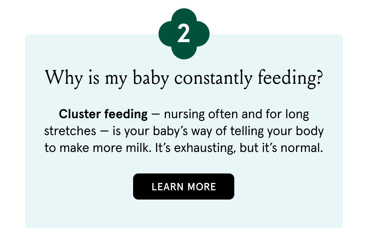 why is my baby constantly feeding