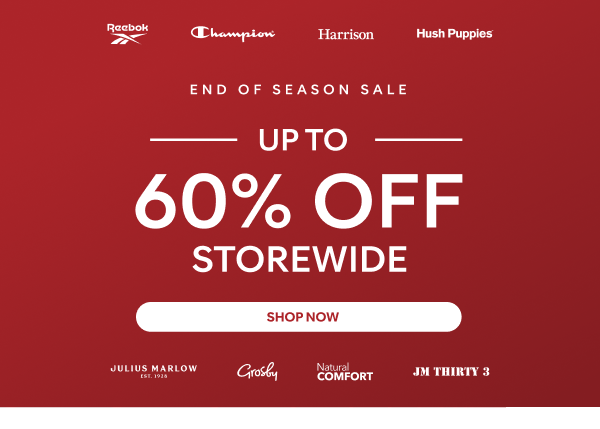 up to 60% off storewide shop now