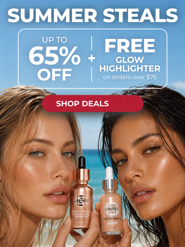 UP TO 65% OFF + FREE GLOW HIGHLIGHTER on orders over $75