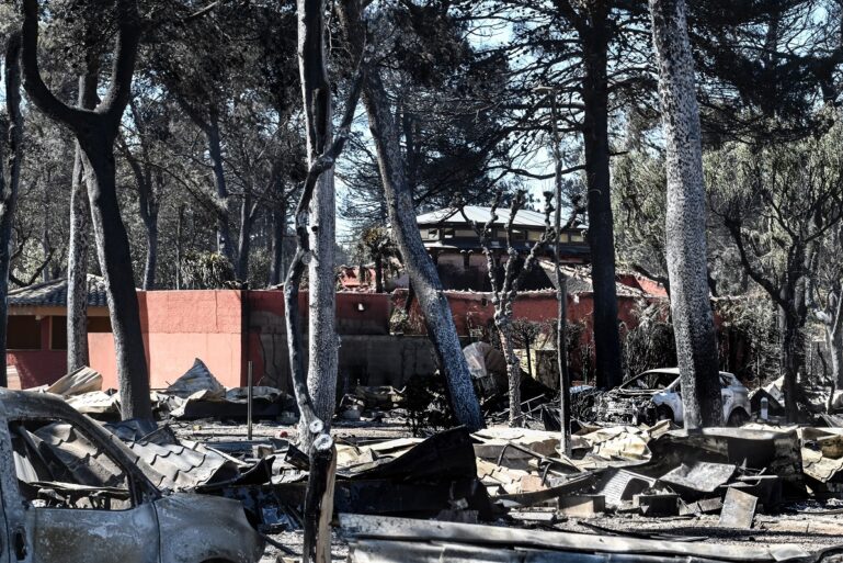 Le camping de Canet-en-Roussillon a été ravagé par les flammes en juillet 2026. — PHOTOPQR/L'INDEPENDANT/MAXPPP