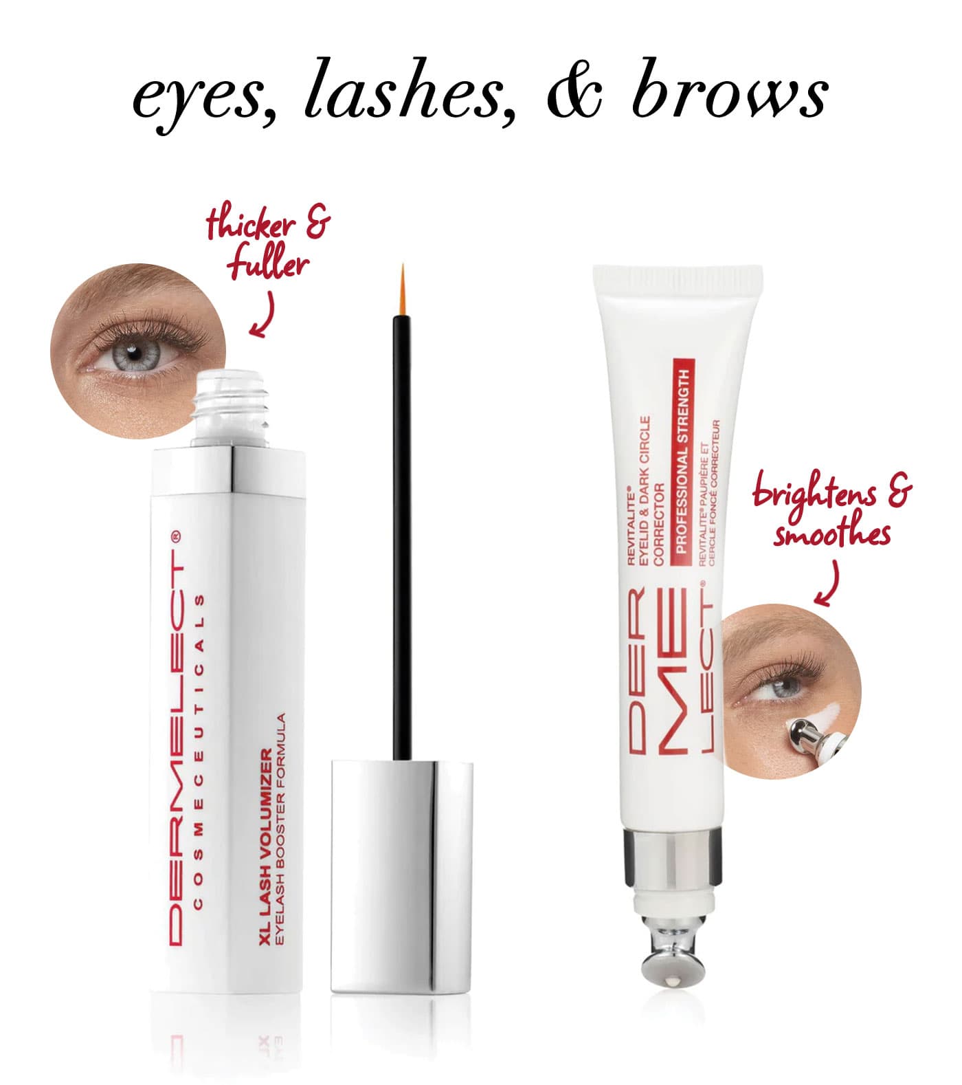 eyes, lashes, & brows