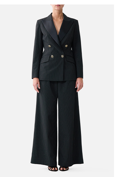 DOUBLE BREASTED SUIT JACKET | THE NIGHT GARDEN