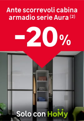 Ante scorrevoli cabina armadio -20%