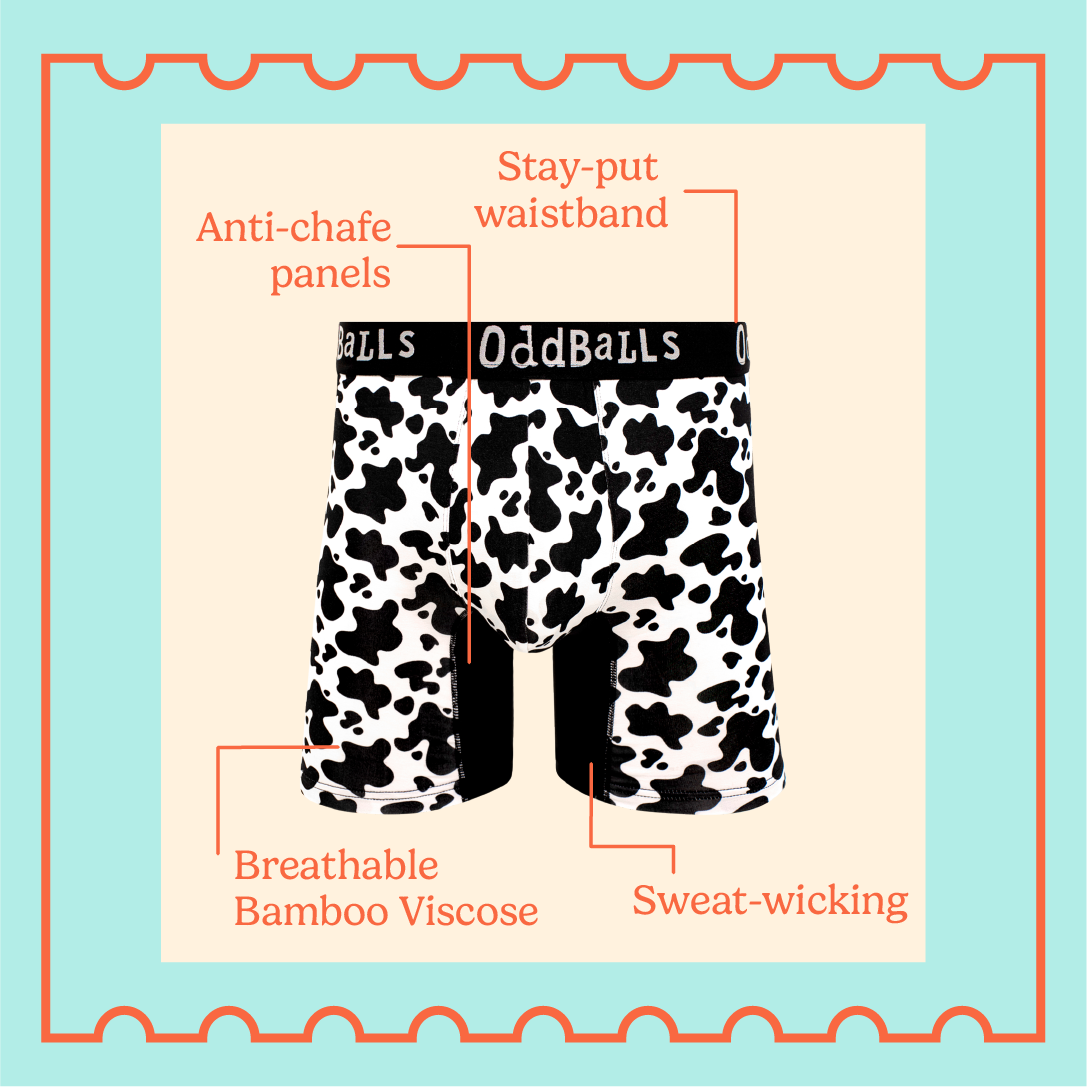 Breathable Bamboo Benefits | Anti-chafe panels, sweat-wicking and stay-put waistband