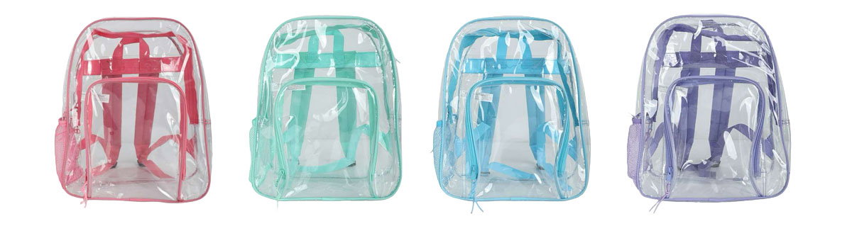 Clear backpacks