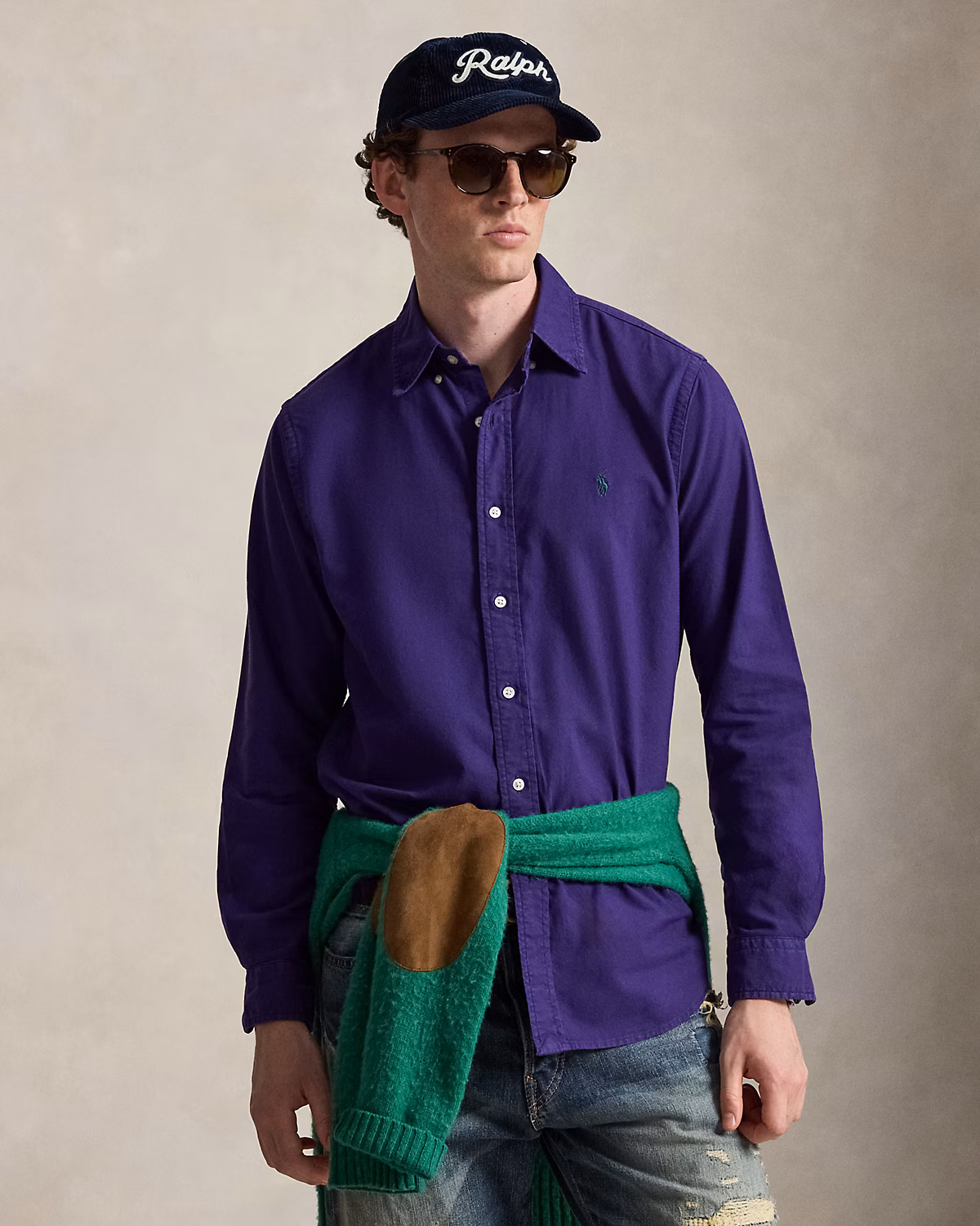 Classic Fit Garment-Dyed Oxford Shirt