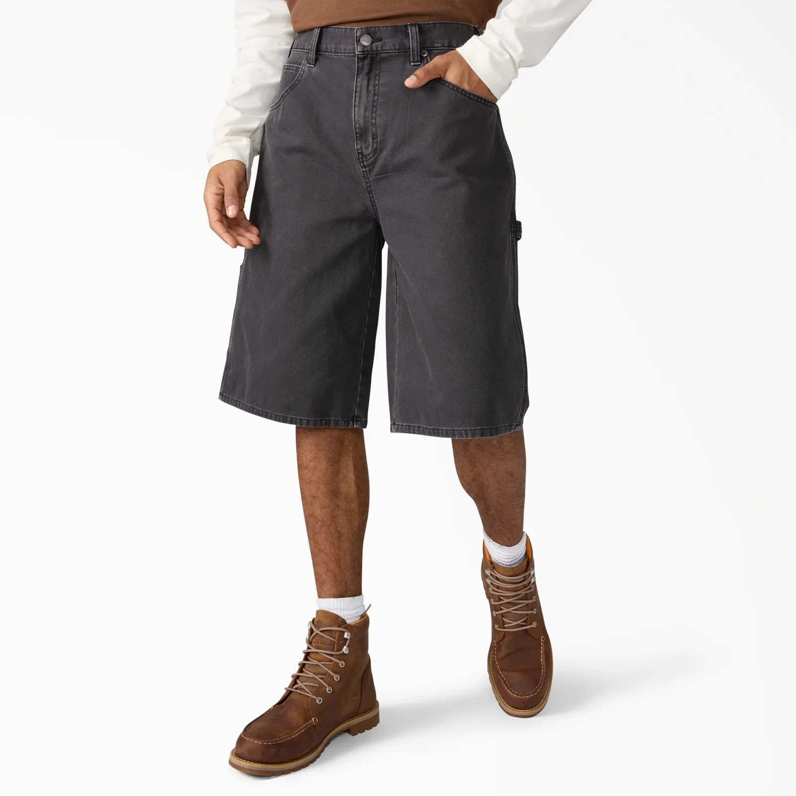 Image of Worn In Relaxed Carpenter Duck Shorts
