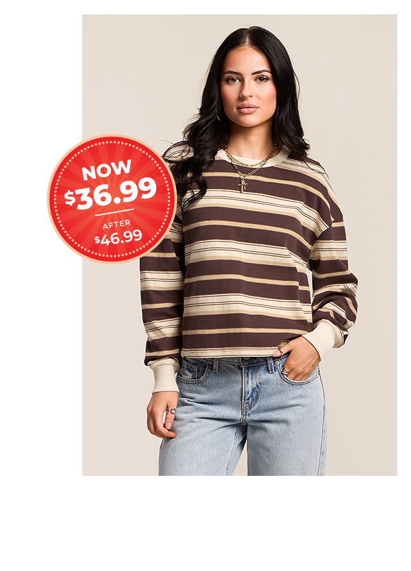 Brushed Stripe Top