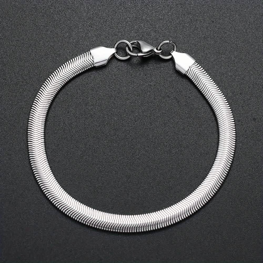 Image of 6mm Stainless Steel Snake Chain Bracelet – Unisex