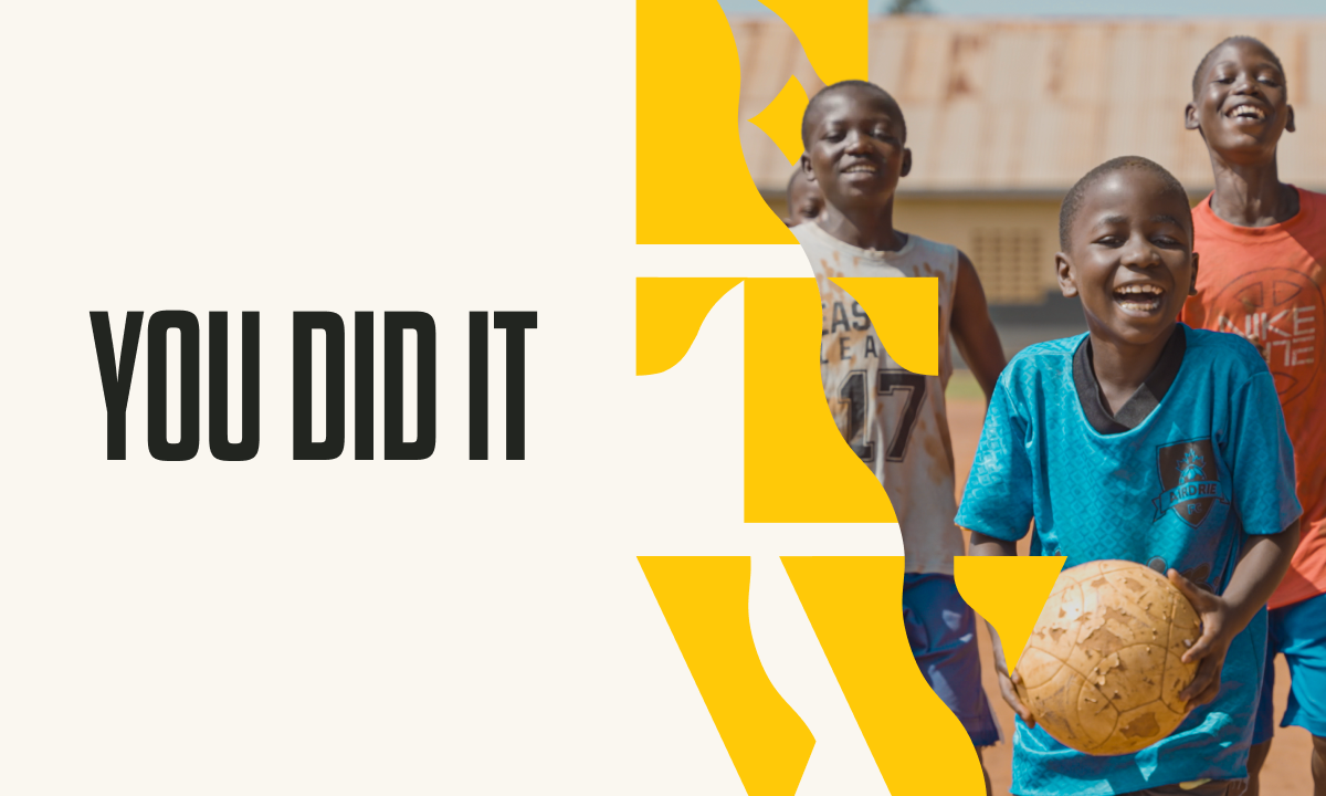 You did it