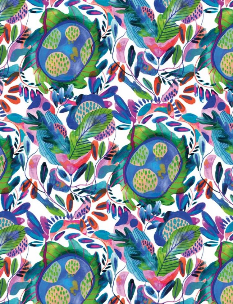 Minerva Exclusive Stemming Flow Recycled Double Georgette Crepe POD Fabric