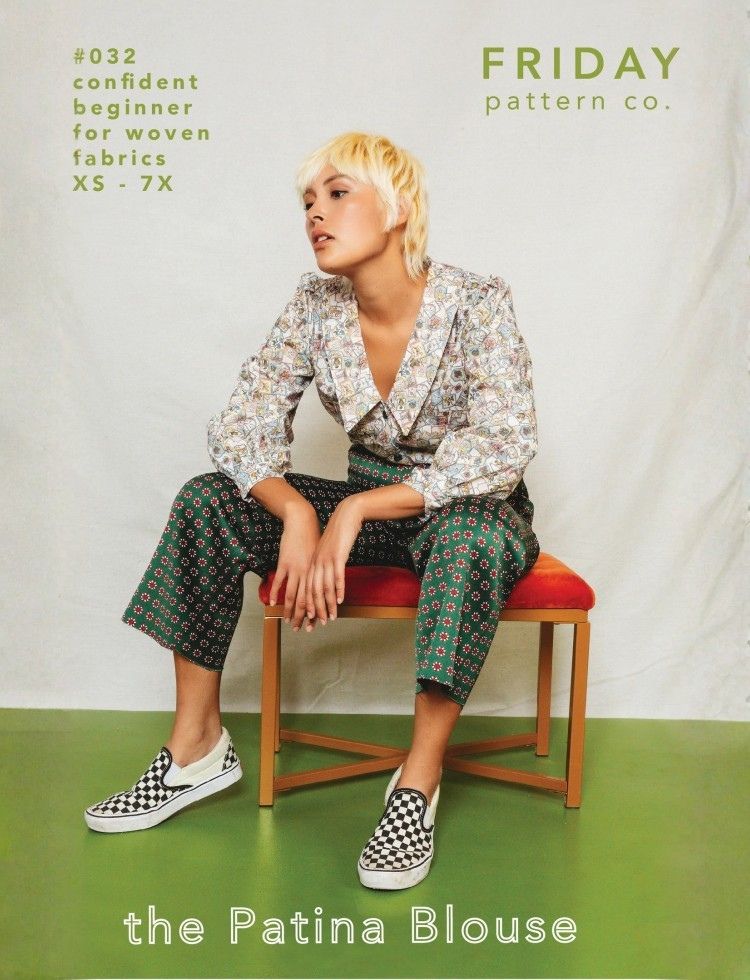 Friday Pattern Company Sewing Pattern Patina Blouse