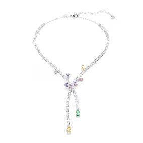 Ariana Grande x Swarovski-ketting, Verschillende slijpvormen, Libelle, Meerkleurig, Rhodium toplaag
