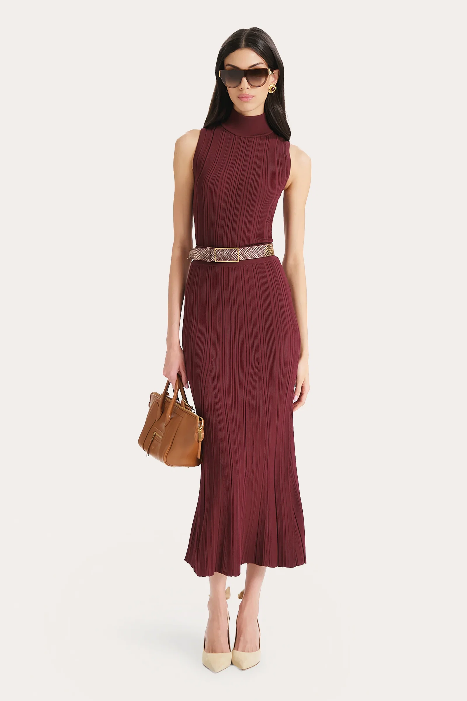 Image of Azura Ribbed Trumpet Skirt
