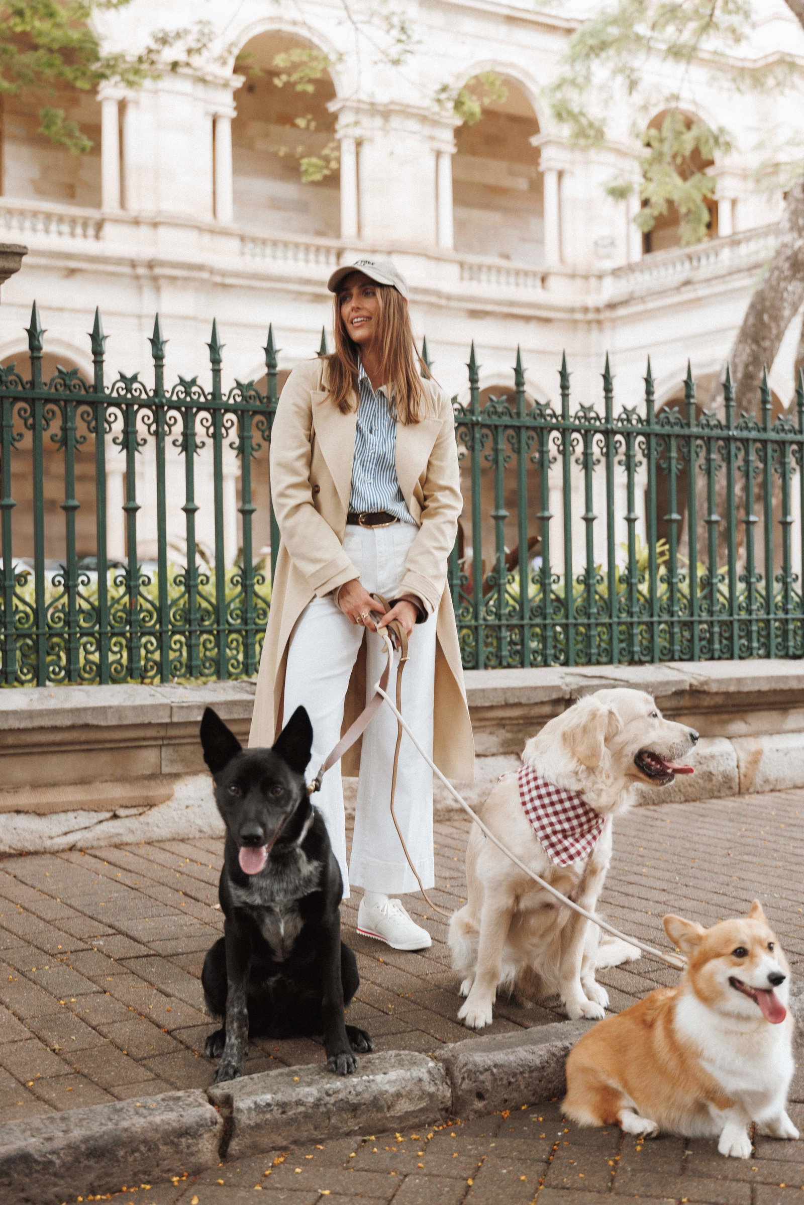 Image of Angelique Linen Trench Coat - Oat Linen